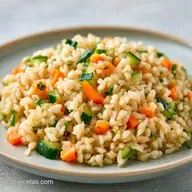 Arroz Integral con Verduras para 4 Personas