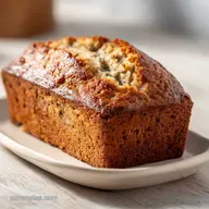 Bud&iacute;n de Banana H&uacute;medo y Esponjoso por 1h 15min