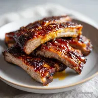 Costillas Ajo Miel al Horno | Carne Tierna