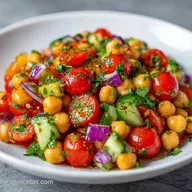 Ensalada De Garbanzos Sencilla en 15 Min