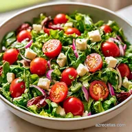 Ensalada De Queso Fresco en 10 Minutos