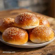 Pan de Hamburguesa Casero: Con Leche Entera