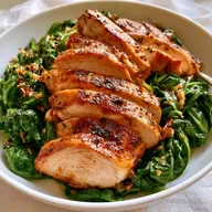 Pollo con Espinacas para 4 Personas