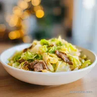 Salpic&oacute;n de Repollo con Res Salteada en 15 Minutos