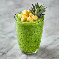 Smoothie Verde R&aacute;pido con Pi&ntilde;a