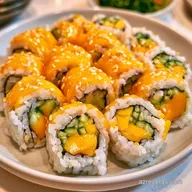 Sushi Vegetariano con Mango y Pepino