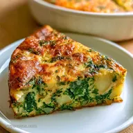 Tortilla Patatas Espinacas: Centro Cremoso