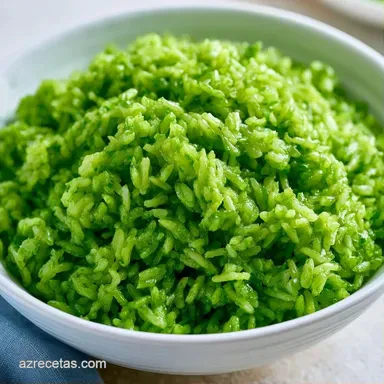 Arroz Con Verde Para 4 Personas Tarjeta de receta