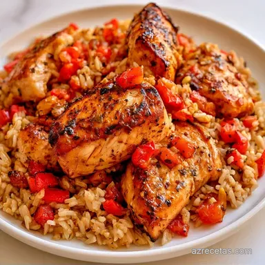 Arroz Integral con Pollo para 4 Personas