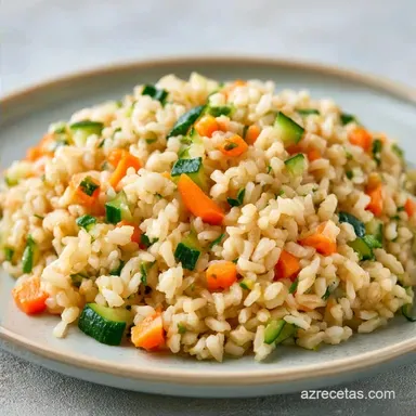 Arroz Integral con Verduras para 4 Personas