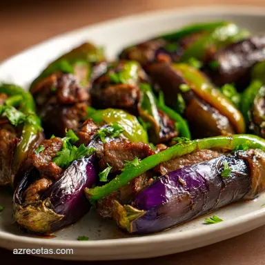Berenjenas Rellenas De Carne Picada Al Horno Para 4 Personas