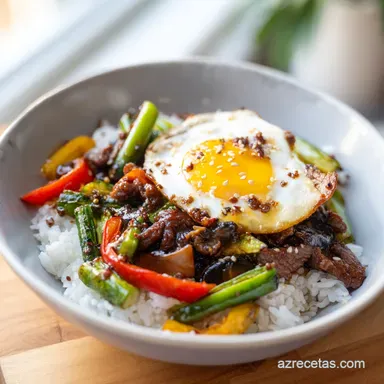 Bibimbap Coreano Con Carne Para 4
