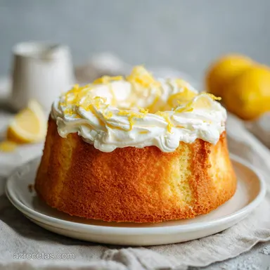 Bizcocho Queso Crema Lim&oacute;n: Miga Sedosa, 1 Hora