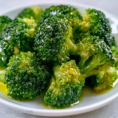 Br&oacute;coli Al Vapor en 20 Minutos Tarjeta de receta