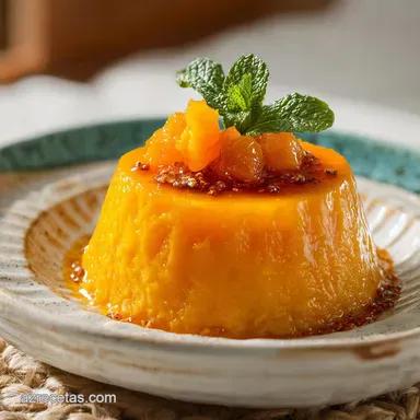 Bud&iacute;n de Camote: Textura Terciopelada, 1 Hora Total Tarjeta de receta