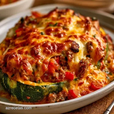 Calabacines Rellenos Gratinados con Carne