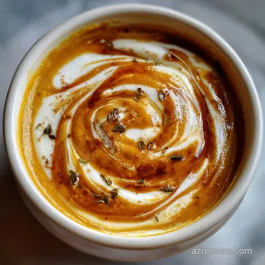 Crema de calabaza asada al horno | Receta F&aacute;cil Tarjeta de receta