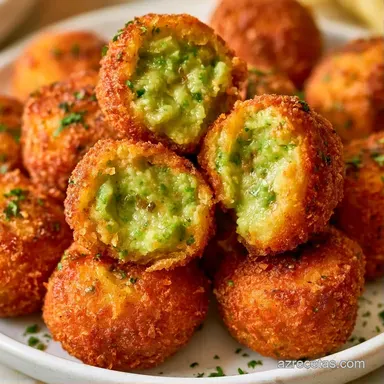 Croquetas De Espinacas Crujientes Tarjeta de receta