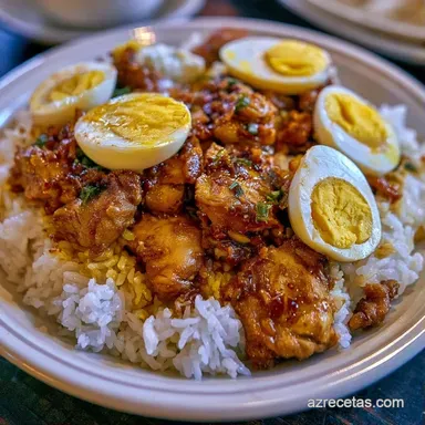 Ensalada de Arroz con Pollo para 4 Tarjeta de receta