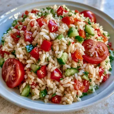 Ensalada de Arroz Veraniega en 30 Minutos Tarjeta de receta