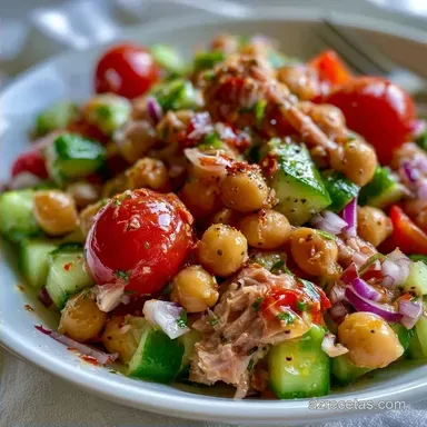 Ensalada de Garbanzos para Llevar: 4 Pers