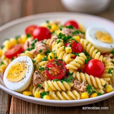 Ensalada De Pasta Con Atún Para 4 Personas