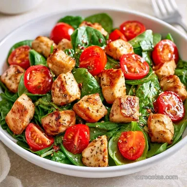 Ensalada De Pollo Saludable En 25 Minutos Tarjeta de receta