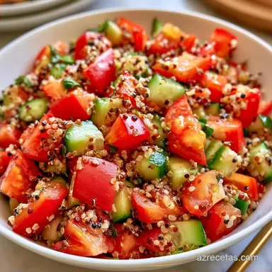 Ensalada De Quinoa Con Verduras: 25 Min