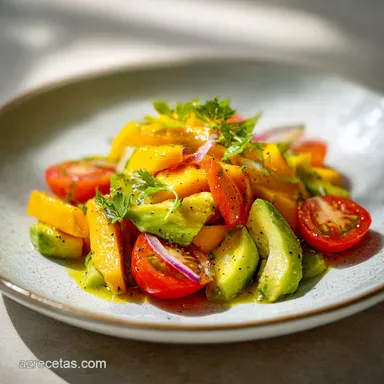 Ensalada de MANGO y AGUACATE en 10 Minutos