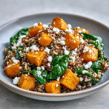 Ensalada Templada De Quinoa con Boniato Tarjeta de receta