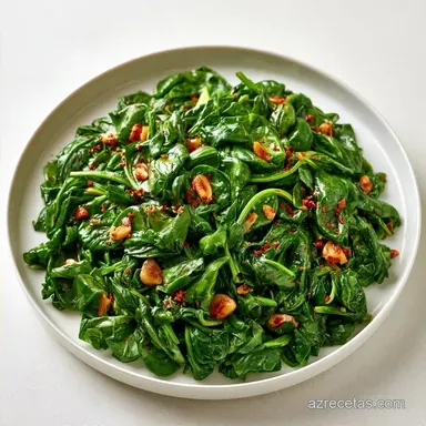 Espinacas Salteadas con Ajo y Pimentón