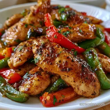 Fajitas De Pimientos En 20 Minutos Tarjeta de receta