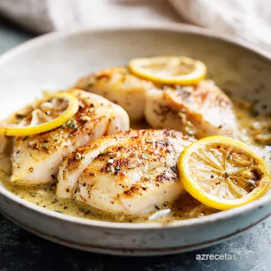 Pescado con Mostaza y Lim&oacute;n en 25 Minutos Tarjeta de receta