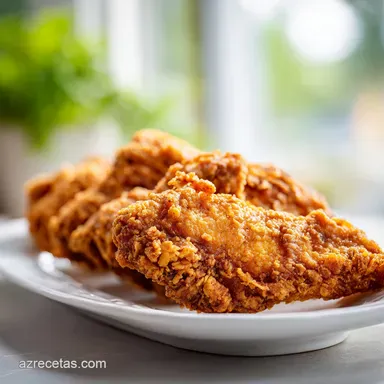 Filete de Pollo Frito Crujiente para 4 Porciones Tarjeta de receta