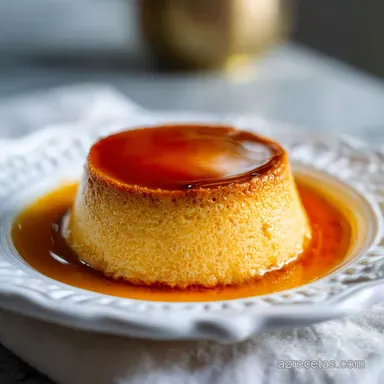 Flan de Caf&eacute; con Leche Condensada para 8 Tarjeta de receta