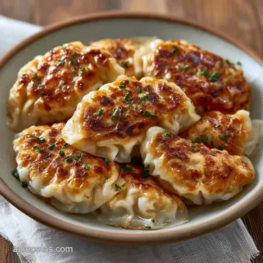 Gyoza Gigante Casera para 4 Personas Tarjeta de receta