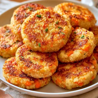 Hamburguesas De Quinoa Crujientes Tarjeta de receta
