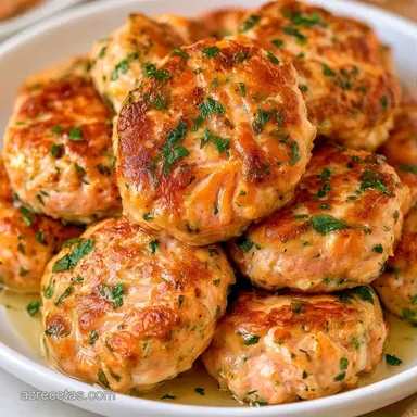 Hamburguesas De Salmón Para 4 Personas Tarjeta de receta