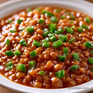 Lentejas Con Verduras Para 4 Personas Tarjeta de receta