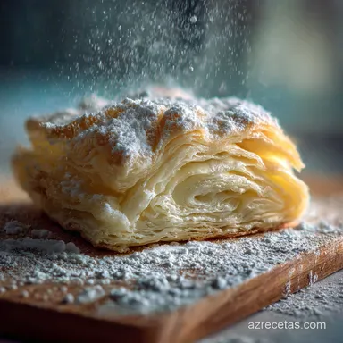 Masa de Hojaldre: Crispy Baked for Dessert Bread Tarjeta de receta