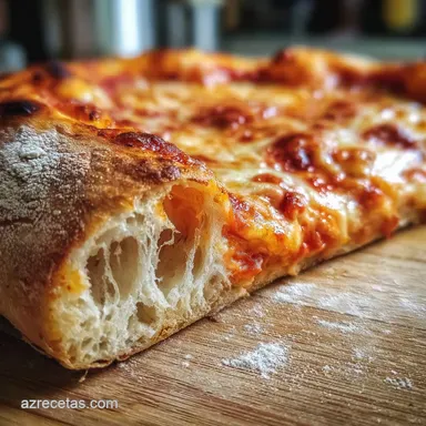 Masa para pizza: Receta Italiana con Reposo Prolongado Tarjeta de receta