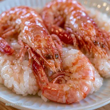 Nigiri de Langostino para 4 personas Tarjeta de receta