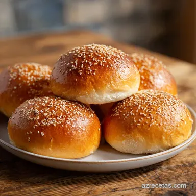 Pan de Hamburguesa Casero: Con Leche Entera