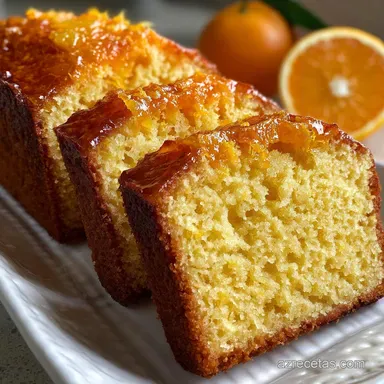 Pan de Naranja Esponjoso para 12 Porciones Tarjeta de receta
