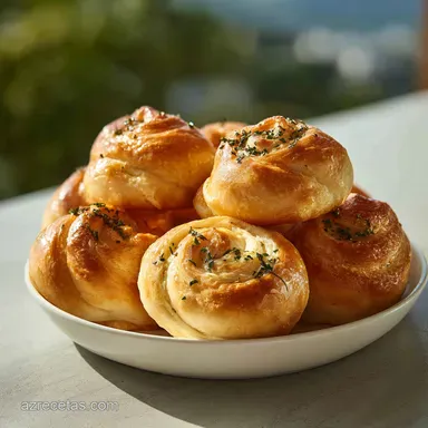 Pancitos de Ajo Caseros: Receta para 12 Tarjeta de receta