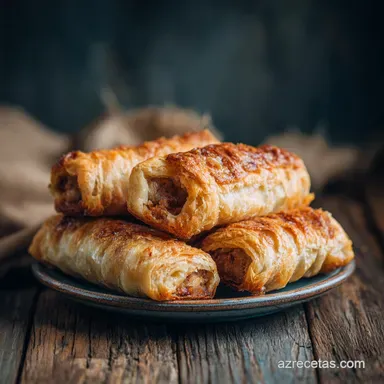 Panecillos de Salchicha para 12 Porciones Tarjeta de receta