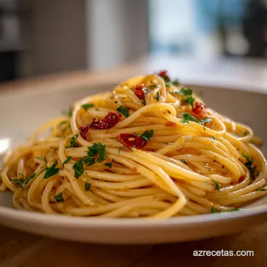 Pasta Al Ajillo en 15 Minutos