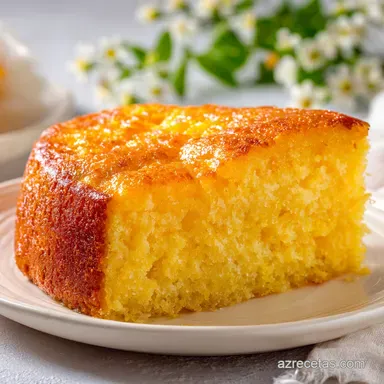 Pastel de Ma&iacute;z en Licuadora: Textura de Terciopelo Tarjeta de receta