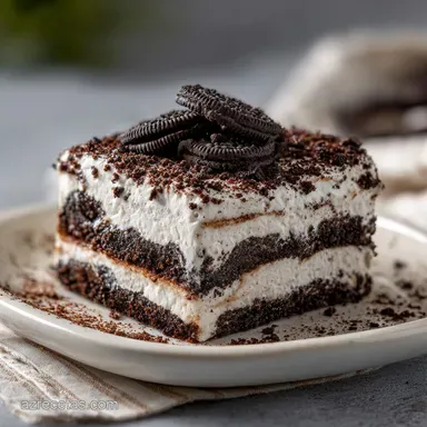 Pastel Frío de Oreo: Receta Sin Horno Make-Ahead