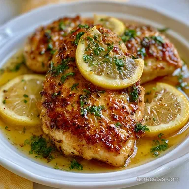 Pechuga de Pollo al Lim&oacute;n en Air Fryer Tarjeta de receta
